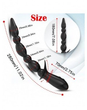3 variklių analinis vibratorius "Butt Plug" stimuliatorius