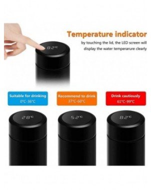 Intelligent Temperature Display Thermal Mug 304 Stainless Steel