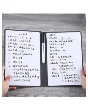 A5 Reusable Whiteboard Notebook Leather Memo Free Whiteboard