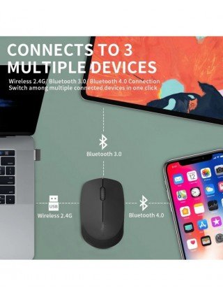 Rapoo M100G Multi-Device Bluetooth Wireless Mouse 1300 DPI