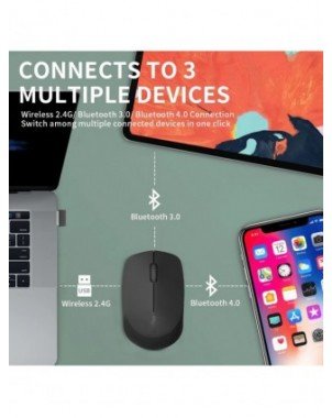 Rapoo M100G Multi-Device Bluetooth Wireless Mouse 1300 DPI