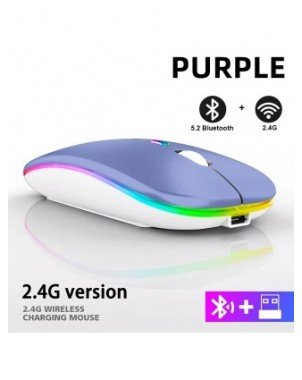 Belaidė pelė "Bluetooth" RGB įkraunama pelė Belaidė kompiuterio