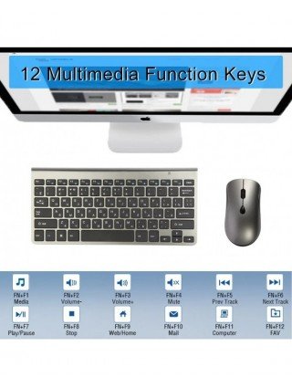 2.4G Wireless Keyboard and Mouse, USB Protable Mini Keyboard