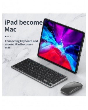 Bluetooth 5.0 & 2.4G Wireless Keyboard and Mouse Combo Mini
