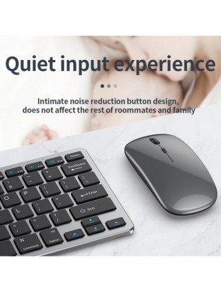 Bluetooth 5.0 & 2.4G Wireless Keyboard and Mouse Combo Mini