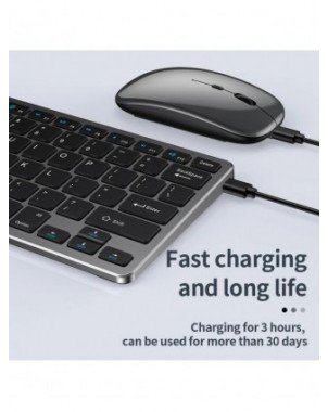 Bluetooth 5.0 & 2.4G Wireless Keyboard and Mouse Combo Mini
