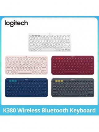 Logitech K380 Wireless Bluetooth Network Red Keyboard Tablet