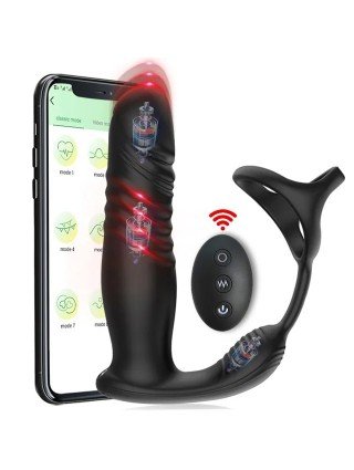 APP valdymas Teleskopinis analinis vibratorius Penio žiedas