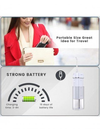 Water Dental Flosser - Cordless Portable Oral Irrigator