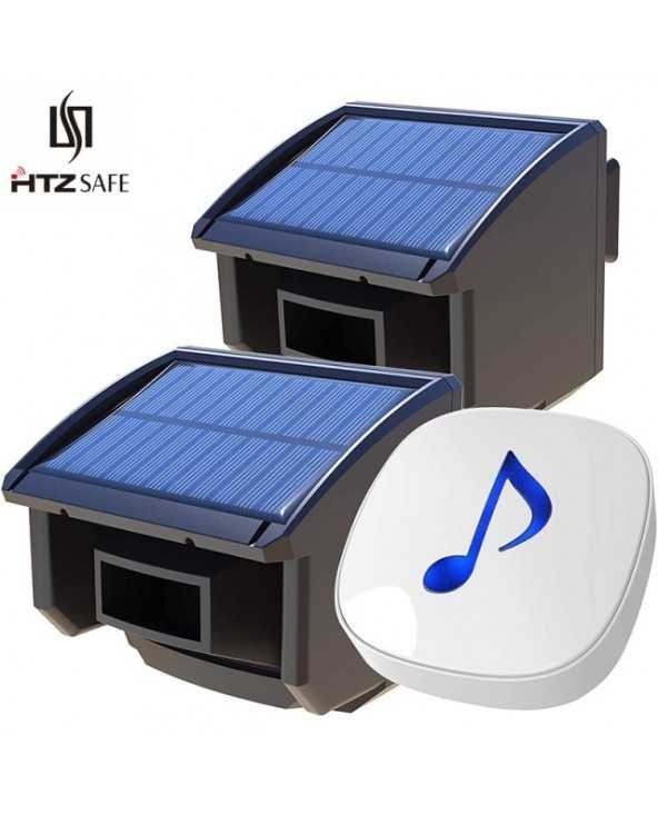HTZSAFE 400 Meters Solar Wireless Driveway Alarm Outdoor HTZSAFE 400 Meters Solar Wireless Driveway Alarm Outdoor