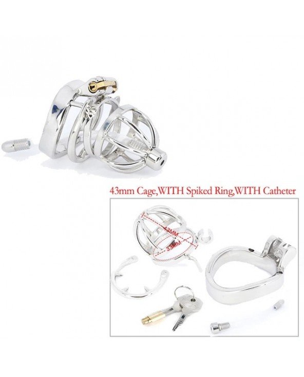 Best CBT Male Chastity Belt Device Stainless Steel Cock Cage