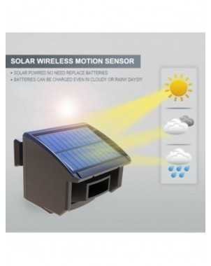 HTZSAFE 400 Meters Solar Wireless Driveway Alarm Outdoor