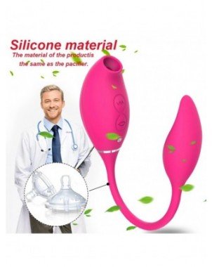 2 in 1 G-Spot klitorio čiulpimo vibratorius su vibruojančiu