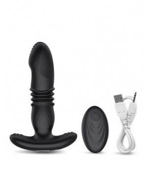 Telescopic Vibrating Butt Plug Anal APP Vibrator Wireless