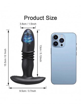 Telescopic Vibrating Butt Plug Anal APP Vibrator Wireless