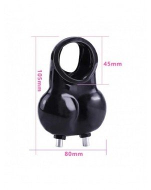 E-stim Chastity Cage Cockring,Testicle Electrostimulation Penis