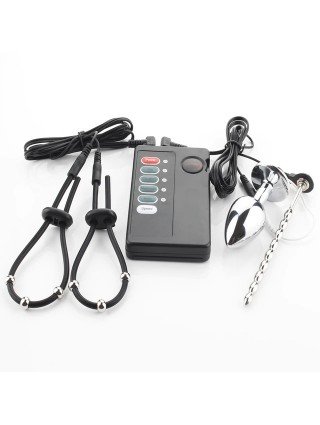 Electric Shock Penis Stimulator Ring Anal Sex Toys For Men