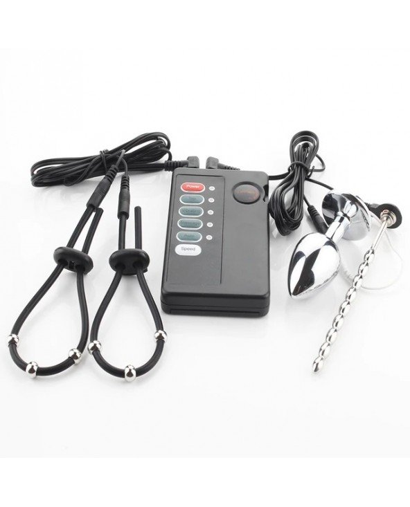 Electric Shock Penis Stimulator Ring Anal Sex Toys For Men