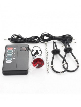 Electric Shock Penis Stimulator Ring Anal Sex Toys For Men