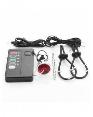 Electric Shock Penis Stimulator Ring Anal Sex Toys For Men