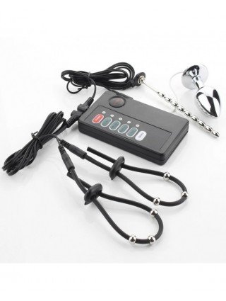 Electric Shock Penis Stimulator Ring Anal Sex Toys For Men