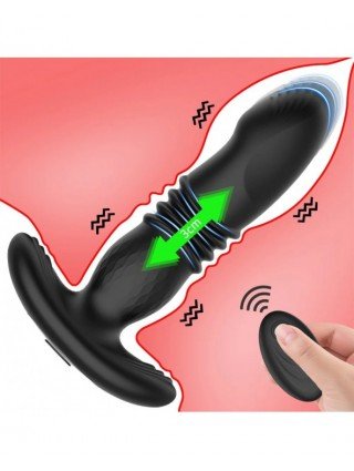 Telescopic Vibrating Butt Plug Anal Vibrator Wireless Remote