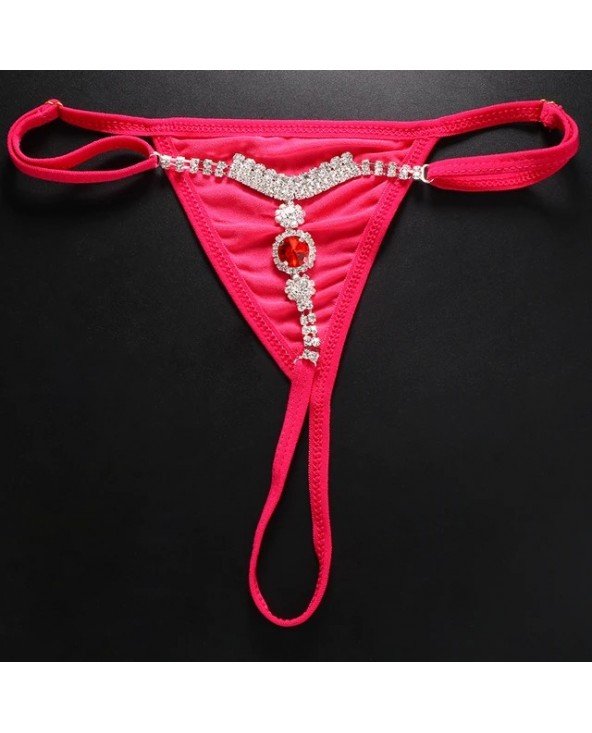 Stonefans Red Thong Swimsuit Bikini Panties for Women Jewelry Stonefans Red Thong Swimsuit Bikini Panties for Women Jewelry
