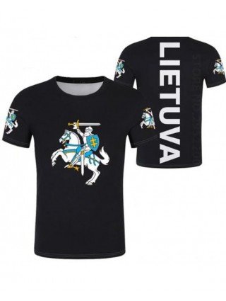 LITHUANIA Male Youth Diy Free Custom Photo Country Ltu T Shirt