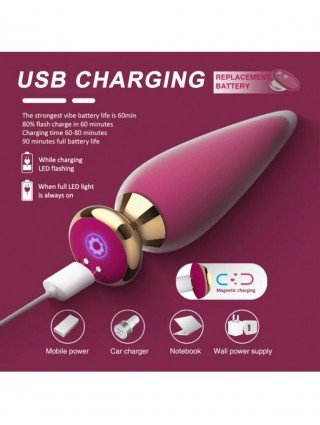 Wireless Remote Anal Vibrator Sex Toy For Men Women Anal Plug