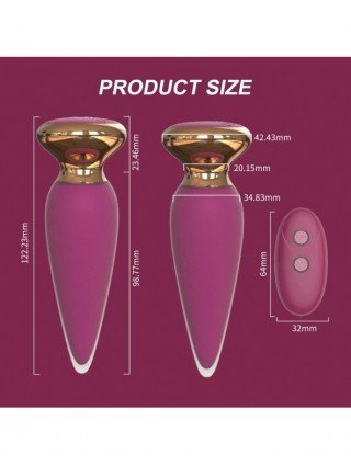 Wireless Remote Anal Vibrator Sex Toy For Men Women Anal Plug