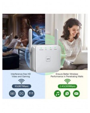 1200Mbps 5Ghz belaidžio WiFi retransliatoriaus 2.4G 5GHz Wifi