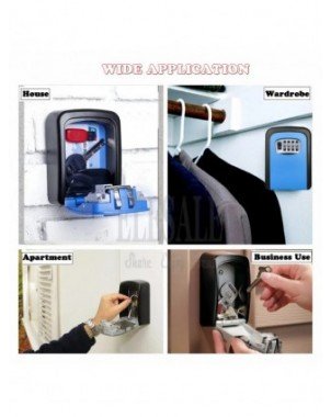 New Key Safe Storage Organizer Boxes with 4 Digit Password