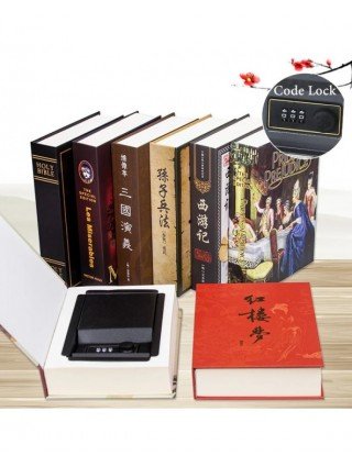 Hidden Code Lock Book Safe Box Secret Simulation Book Cash