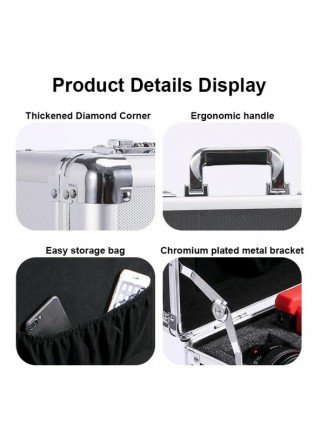 Portable Aluminum Case Storage Box File Tool Alloy Device Sound