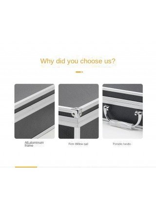 Portable Aluminum Case Storage Box File Tool Alloy Device Sound