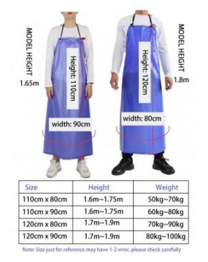 Reusable Waterproof PVC Apron Hand Sleeves Women/Men Work