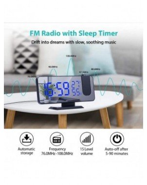 LED Digital Projection Alarm Clocks USB Electronic Ceiling