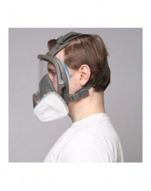 6800 Full Face Gas Respirator With Dual Filtering Cartridge