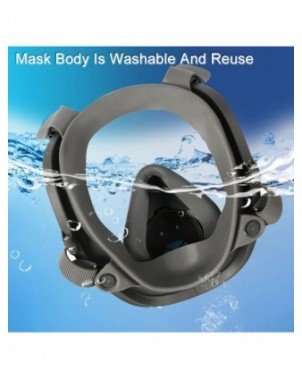 6800 Full Face Gas Respirator With Dual Filtering Cartridge