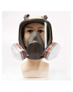 6800 Full Face Gas Respirator With Dual Filtering Cartridge