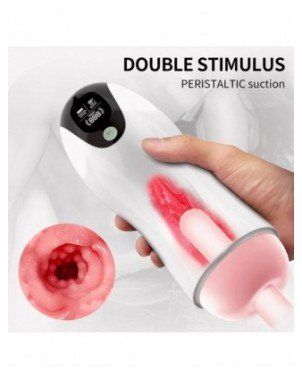Automatinis vyriškas masturbatoriaus puodelis čiulpimo