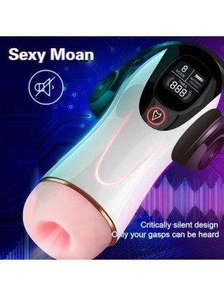 Automatic Male Masturbator Cup Sucking Vibration Blowjob Real