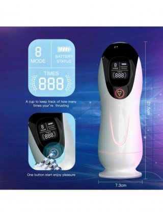 Automatic Male Masturbator Cup Sucking Vibration Blowjob Real