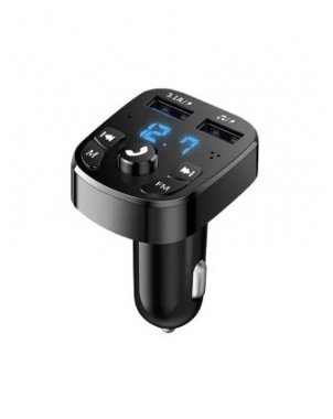 Car Mp3 Player Dual Usb Fast Charger Fm Bluetooth Receiver