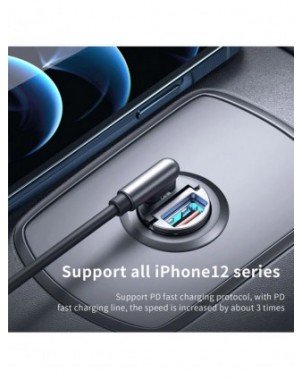 100W/200W QC3.0 PD Mini Car Charger 12-24V Lighter Fast