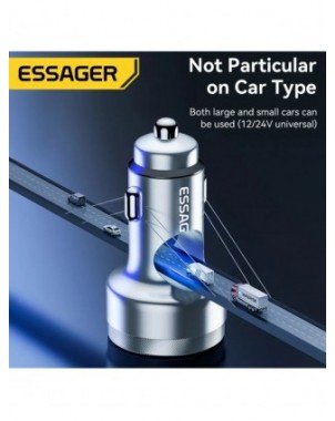 80W Car Charger USB Type C PD Fast Charging Phone Quick Charge