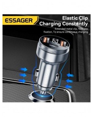 80W Car Charger USB Type C PD Fast Charging Phone Quick Charge