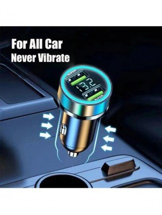 240W Car Charger Dual USB Ports 120W Super Fast Charging with