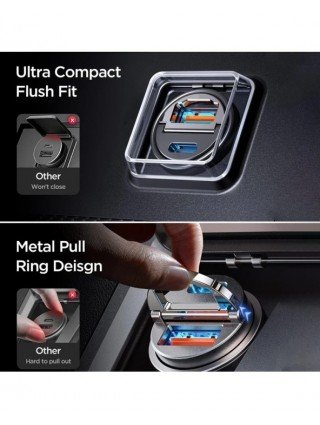 Mini 100W Car Charger Type C Dual USB Fast Charging For iphone
