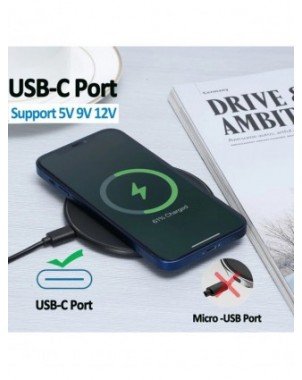 60W Fast Wireless Charger Pad for iPhone 14 13 12 11 Pro Max